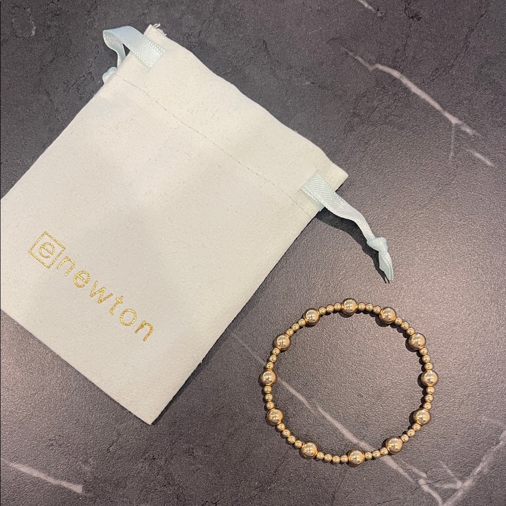 ENewton Gold-Beaded Bracelet